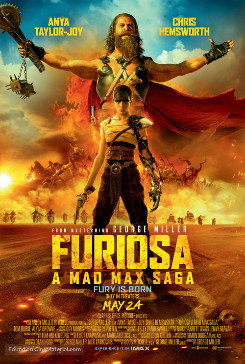 Affiche officielle du film Furiosa: A Mad Max Saga