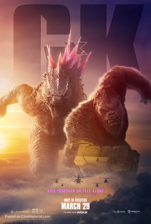 Affiche officielle du film Godzilla x Kong The New Empire