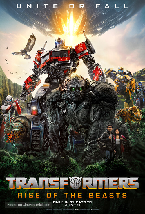 Affiche officielle du film Transformers Rise of the Beasts